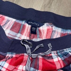 Nautica Red and Blue Plaid Lounge Pants
